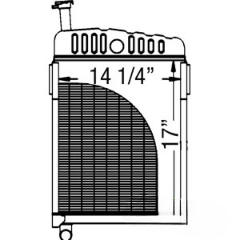 Radiator for John Deere AT10695 219736 420 430