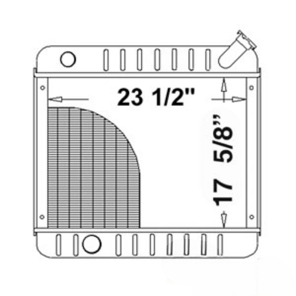 Radiator for John Deere AT129141 219768 210C 482C