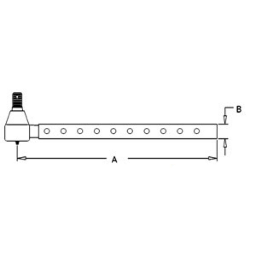 Tie Rod Long 10 Holes for John Deere AT13972 AT13972 1010 2010