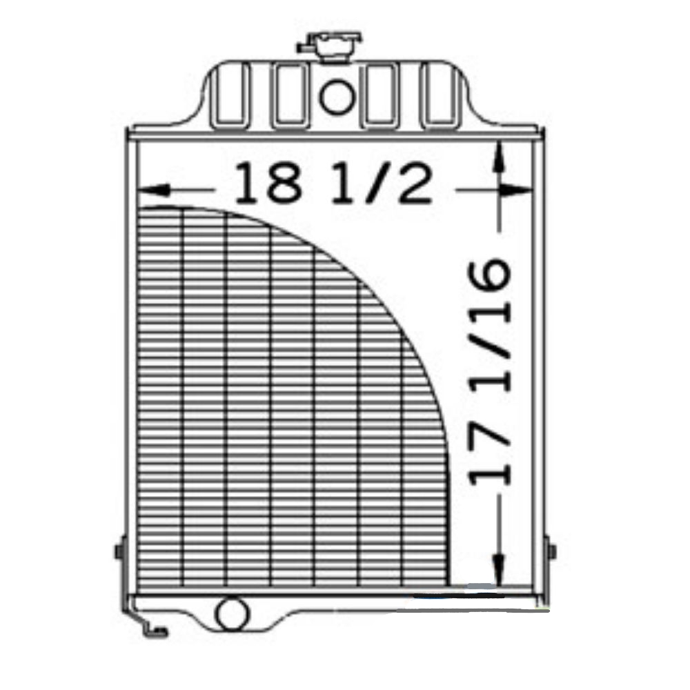 Radiator for John Deere AT20797 AMAT20797 300 301 1020 1030 1030OU 1030VU 1035EF 1035EV 1120 1630VU 820 820 920 930VU