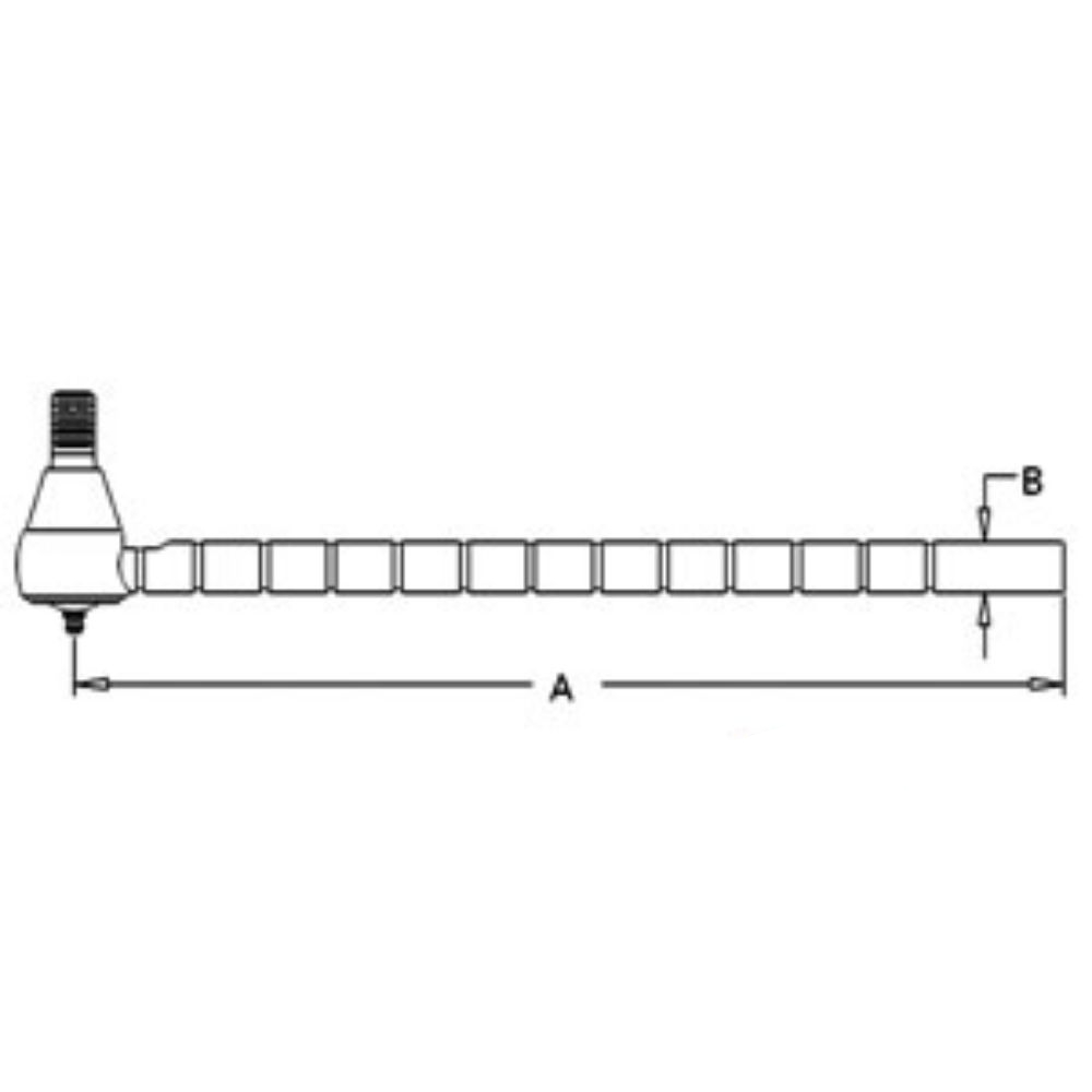 Tie Rod Long Grooved for John Deere AT20944 AT20944 1020 1520 2020
