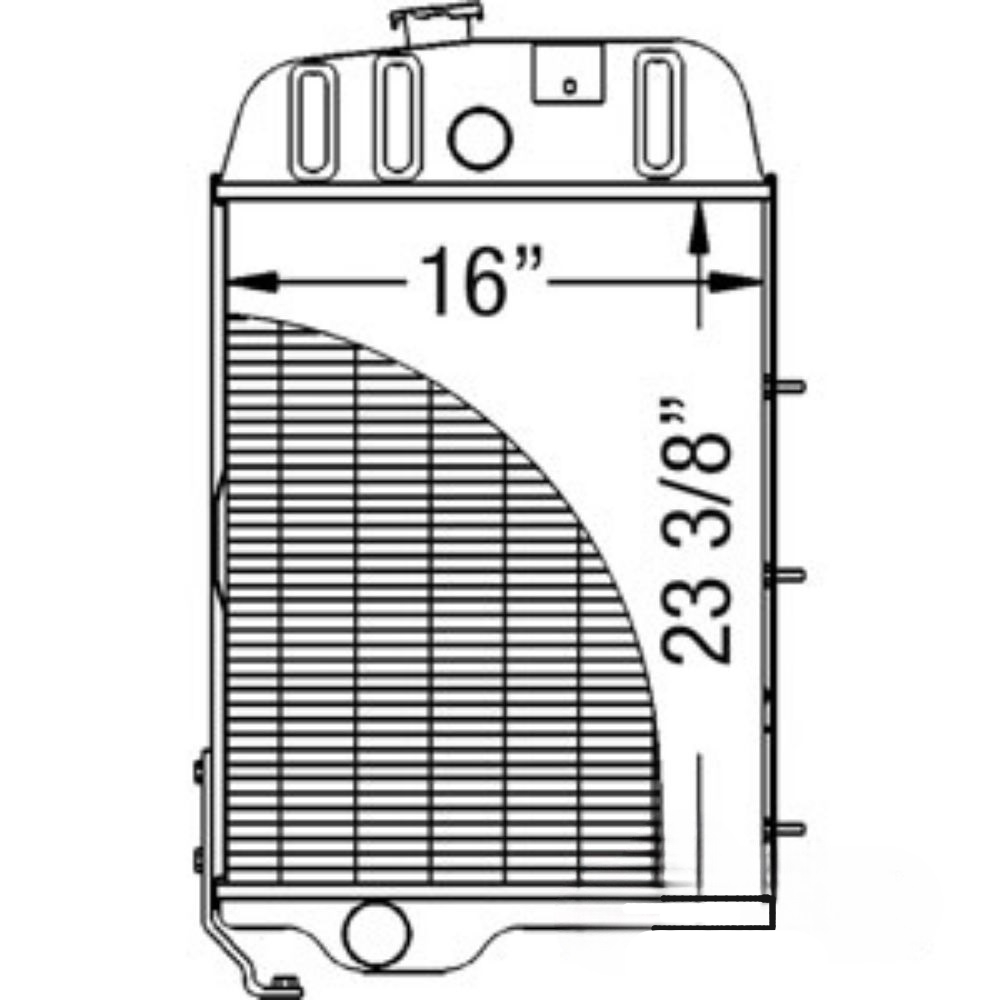 Radiator for John Deere AT26474 AMAT26474 3120 2840 3030 3120 3130