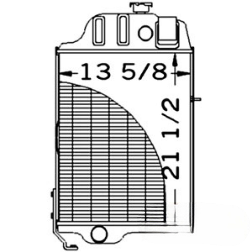 Radiator for John Deere AT32591 AT32589 410