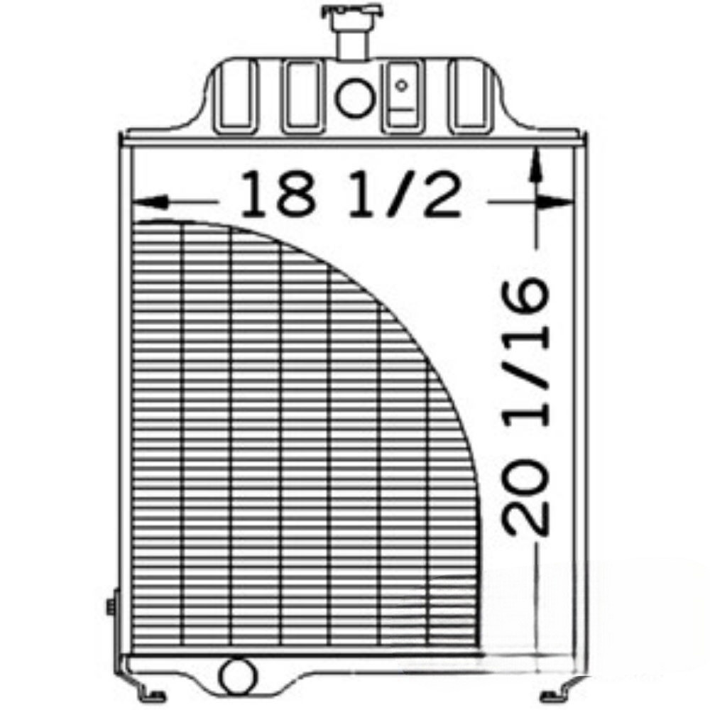 Radiator for John Deere AT71190 219765 401D