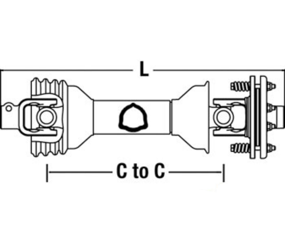 Bp5 1 3/8-6 Qd X 1 3/8-21 for John Deere AW30401 AW30401 MX5 MX6