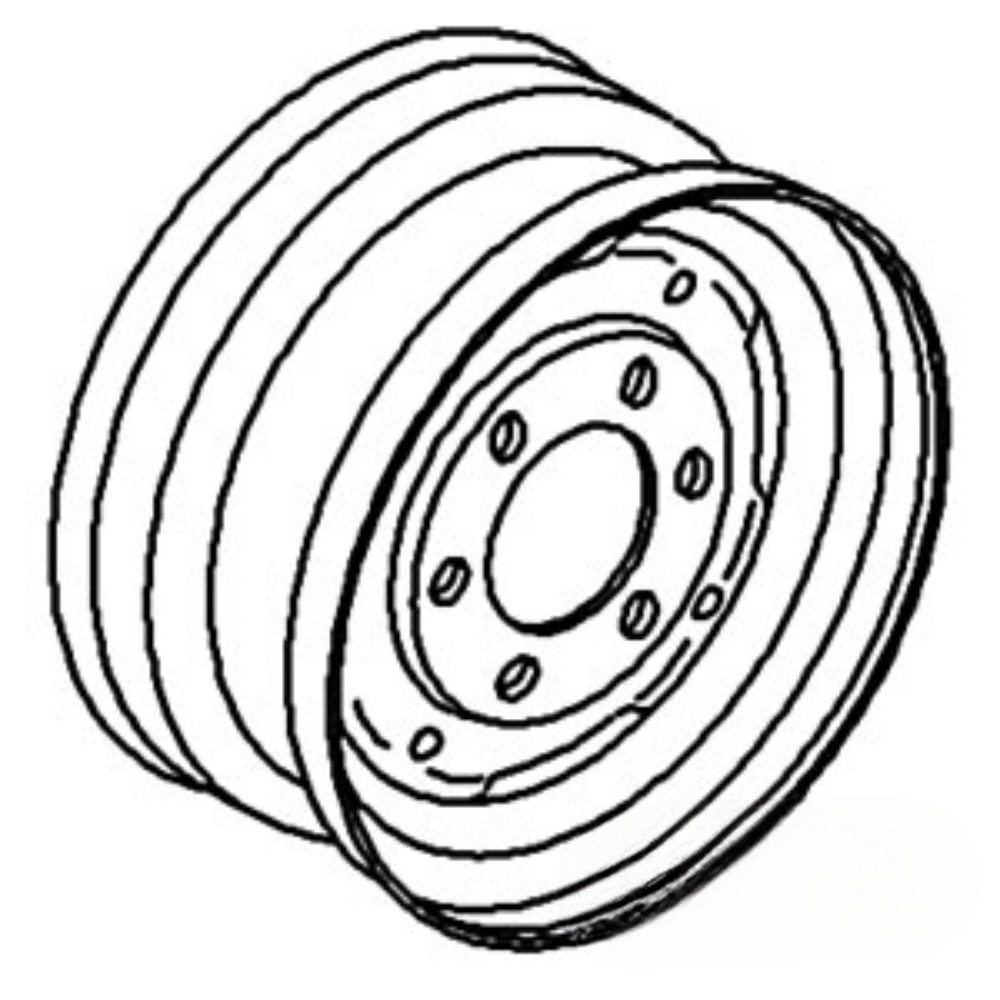 Rim Front Wheel for Ford C5NN1015A S.60504 NAA 2000 2031 2111 2120 2131 4000 4031 4110TR 4120 4131 501 541 600 600 SERIES 601 611 620 621 630 631 640 641