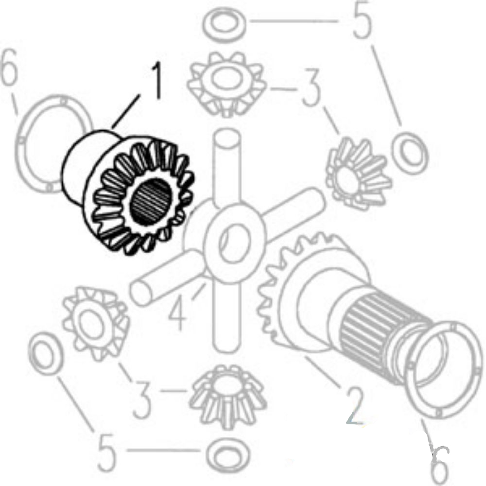 Gear Lh Differential for Ford C5NN4236A VPH3309 3500 3550 4500 2000 2100 2110 2120 2150 2300 231 2310 233 234 2600 2600N 2600R 2600V 2610 2610V 2810