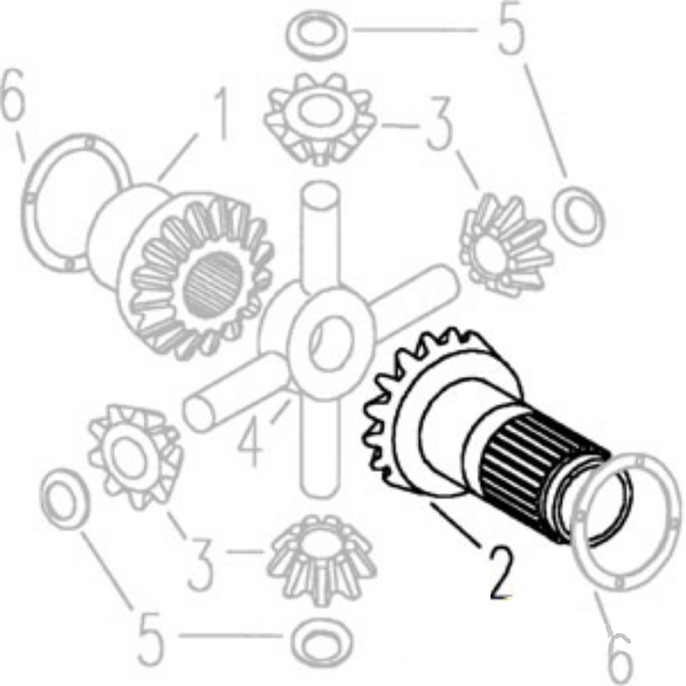 Gear Rh Differential for Ford C5NN4239A VPH3310 3500 3550 4500 2000 2100 2110 2120 2150 2300 231 2310 2310 233 234 2600 2600N 2600R 2600V 2610 2610V