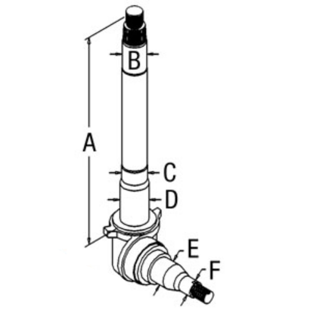 Spindle Rh for Ford C9NN3105C AMC9NN3105C 8400 8000 8200 8600 9000 9200 9600
