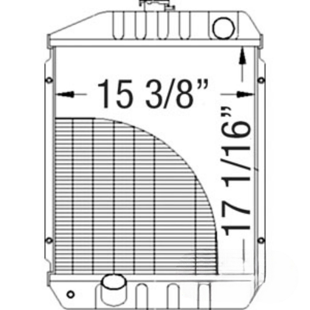 Radiator for John Deere CH19296 AR5514 950