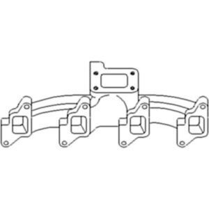 Manifold Exhaust for Ford D1NN9430A 81824284 750 7500 755 755A 755B 7000 7100 7200