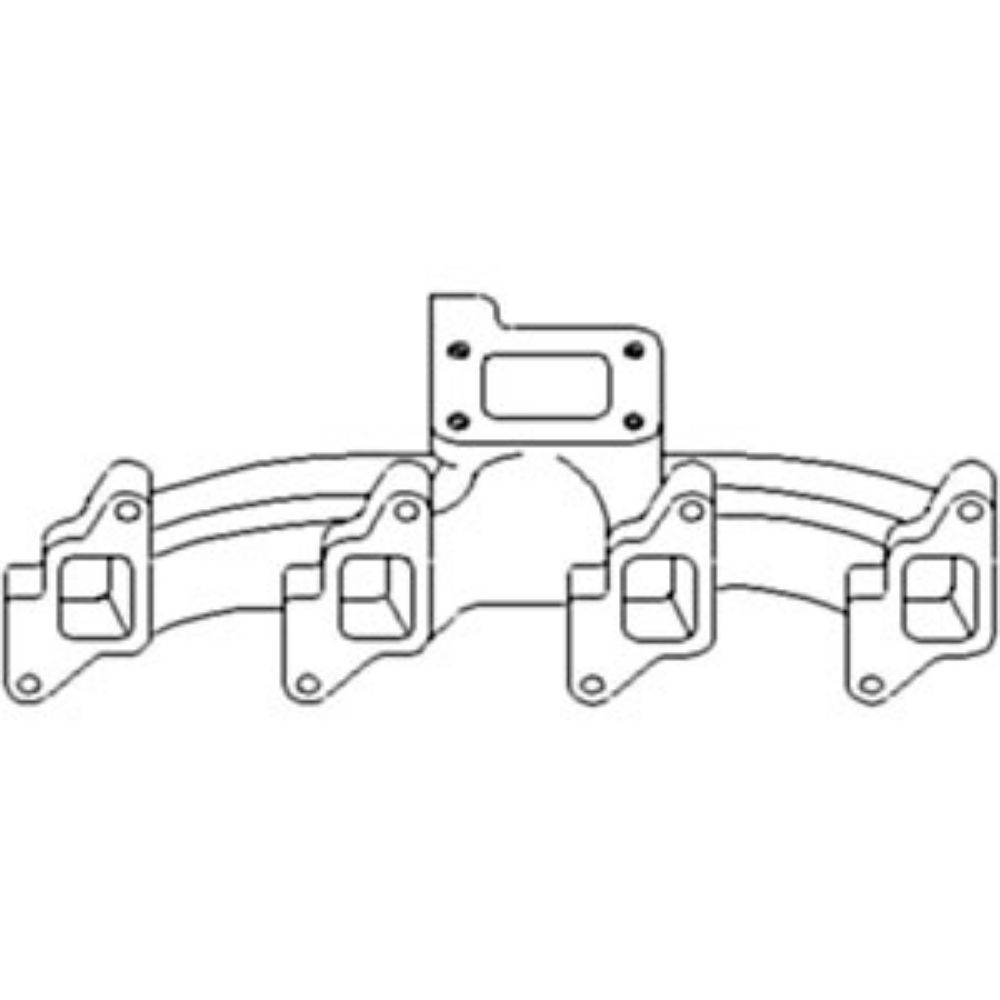 Manifold Exhaust for Ford D1NN9430A 81824284 750 7500 755 755A 755B 7000 7100 7200
