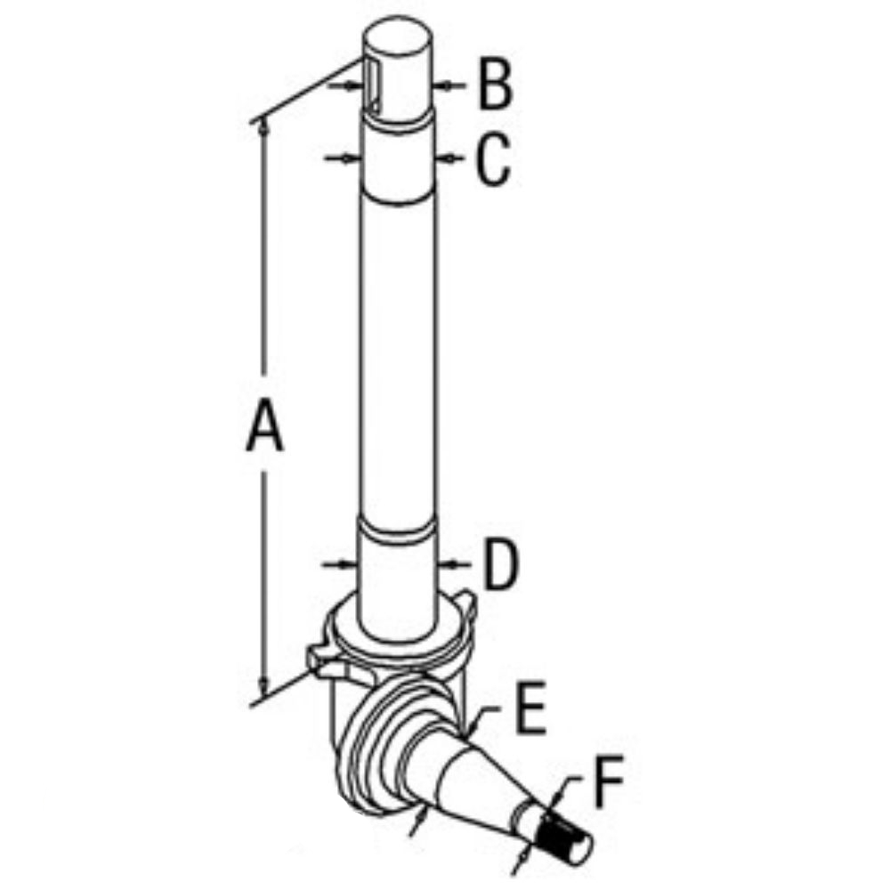 Spindle Rh for Ford D2NN3105B D2NN3105B 3600 4100 4600 5200 6600C 7200 7600C