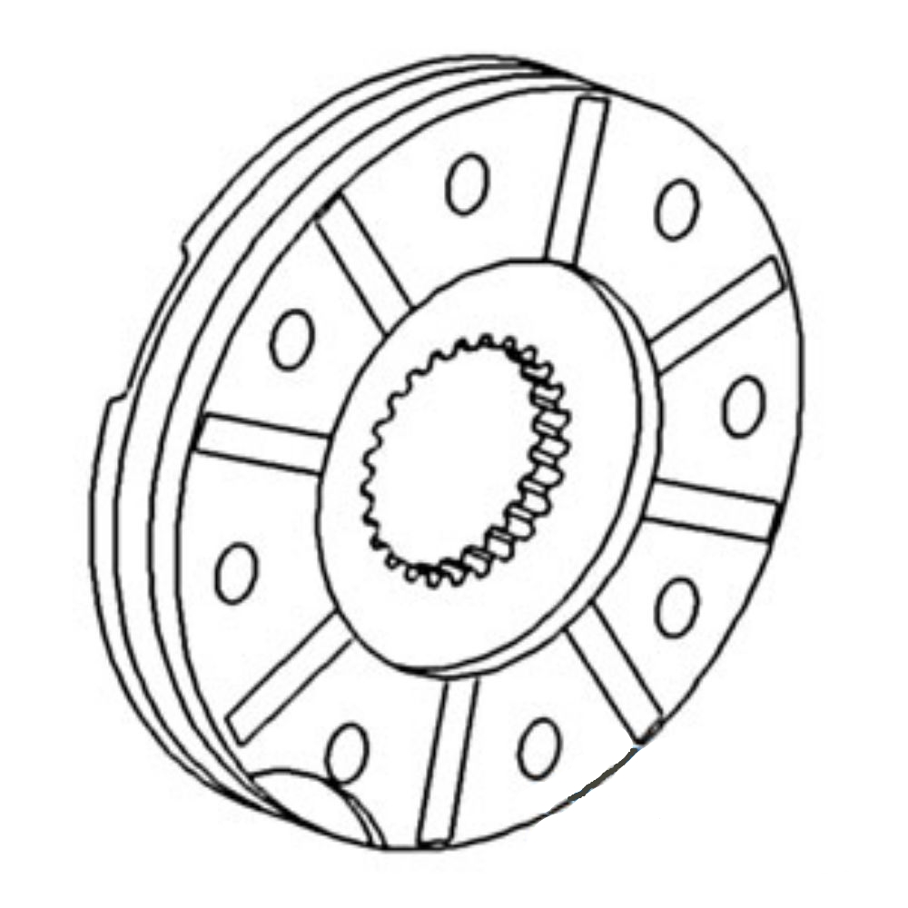 Handbrake Disc for Ford D5NN2N625A VPJ7014 3500 3550 445 4500 2000 2100 2110 2120 2150 230A 2300 231 2310 2310 233 234 2600 2600N 2600R 2600V 2610 2610V 2