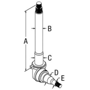 Spindle Rh for Ford D5NN3105C AMD5NN3105C TW10 TW15 TW20 TW25 TW30 TW35 TW5 8000 8530 8630 8700 8730 8830 9000 9700