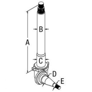 Spindle Rh for Ford D5NN3105D D5NN3105D 3600 4100 4600 5610 5700 5900 6610 6700 6710 7410 7610 7700 7710