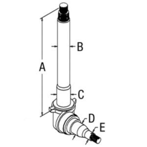 Spindle Rh for Ford D5NN3105E D5NN3105E 3600 4100 4600 5700 6700 7700