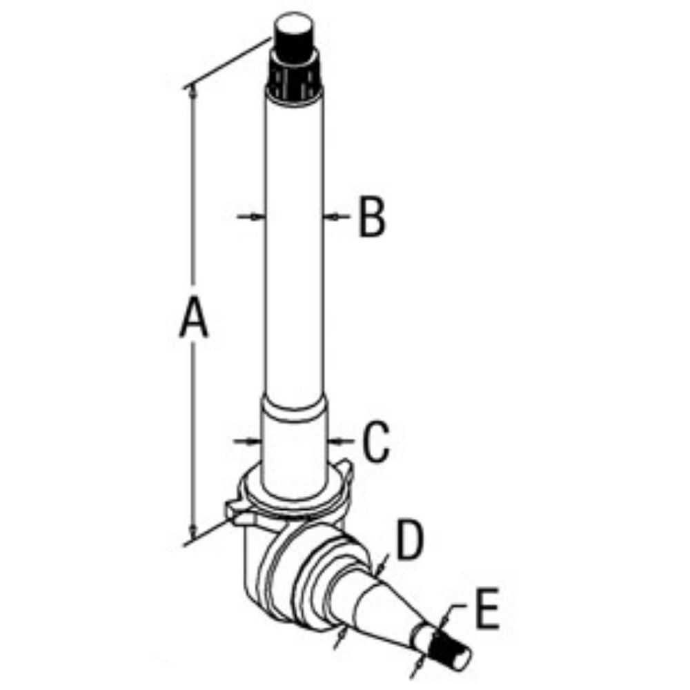 Spindle Rh for Ford D5NN3105F D5NN3105F 3600 4100 4600 5610 5700 5900 6610 6700 6710 7410 7610 7700 7710 7810 7810O 7910 8210