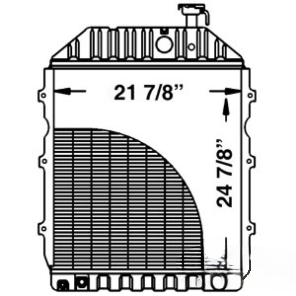 Radiator for Ford D5NN8005P 212091 8400 8000 8200 8600 8700 9000 9200 9600 9700