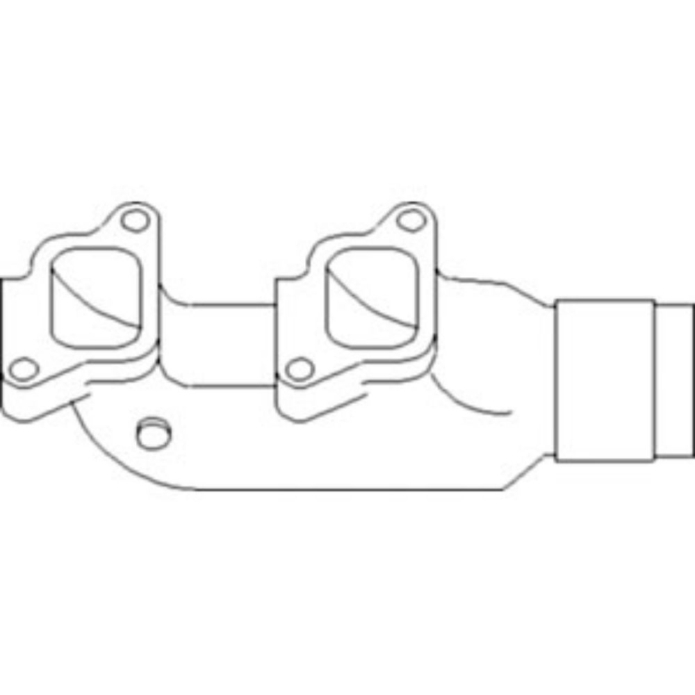 Manifold Exhaust (Rear) for Ford D5NN9431A AMD5NN9431A BSD666 BSD666T BSD666TI H48 A64 A66 8400 TW10 TW15 TW20 TW25 TW30 TW35 TW5 4610N 7810 7810O 7910 8000 8200 8210