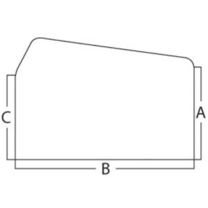 Upper Rear Window Sliding for Ford D6NN9442006F SW07825 TW10 TW15 TW20 TW25 TW30 TW35 TW5 233 2600 2600N 2600R 2600V 333 3600 3600N 3600R 3600V 4100 4600 4600NO