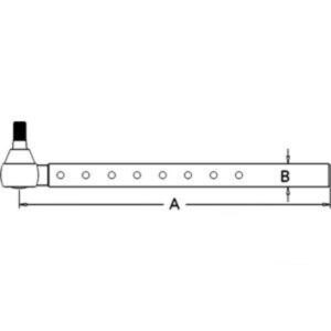 Tie Rod for Ford D8NN3280DA D8NN3280DA TW10 TW15 TW20 TW30 TW35 8530 8630 8730 20