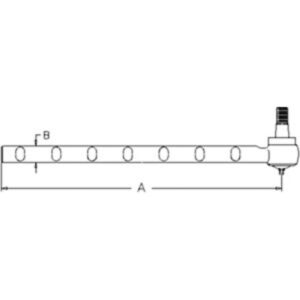 Tie Rod Rh for Ford D8NN3280GA 1104-4201 3600 4100 4600 4610N 5600 5610 5900 6600 6600C 6600O 6610 6610O 6710 7410 7600 7600C 7610 7610O 7710