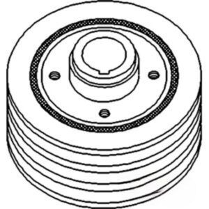 Pulley Crank. Dampener for Ford D8NN6316AC R-83957694 8400 TW10 TW15 TW20 TW25 TW30 TW35 TW5 7810 7810O 7910 8000 8200 8210 8530 8600 8630 8700 8730 8830