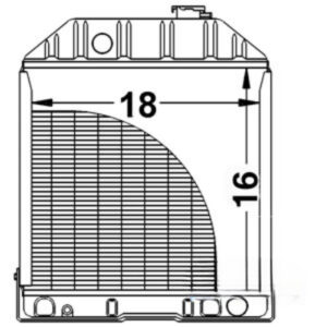 Radiator for Ford D8NN8005PA AMD8NN8005PA 340A 340B 3500 3550 420 4400 445 4500 540 540A 540B 545 2000 2100 2110 2120 2150 230A 2300 231