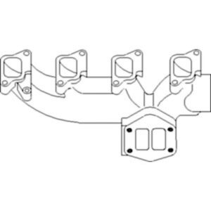Manifold Exhaust (Front) for Ford D8NN9430AB AMD8NN9430AB BSD666 BSD666T BSD666TI A64 A66 8400 TW10 TW15 TW20 TW25 TW30 TW35 TW5 7810 7810O 7910 8000 8200 8210 8530