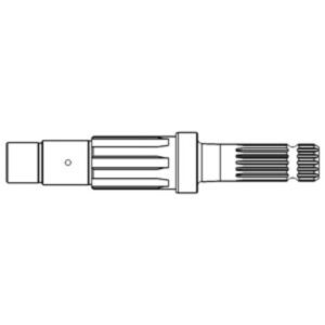 Pto Stub Shaft Output for Ford D8NNB728BC D8NNB728BA TS100 TS110 TW10 TW15 TW20 TW25 TW5 4610N 5100 5110 5600 5610 5610S 5640 5900 6410 6600 6610 6610S 6640