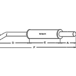 Muffler for Ford D9NN5230HA17M FO-41 340A 340B 445 540A 540B 545 550 (1975-1978 W/ 3 CYLINDER GAS OR 555A 555B 655 655A