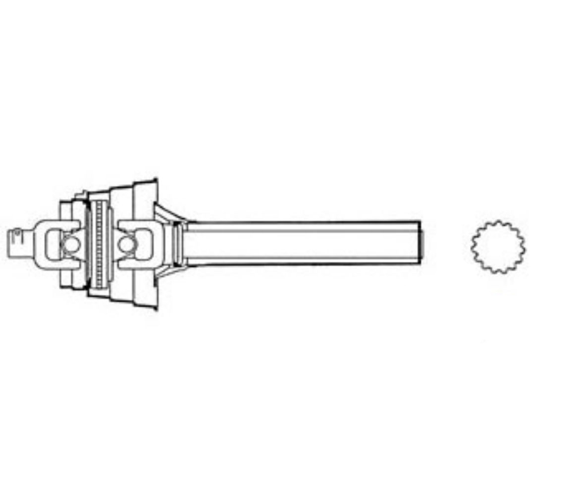 Univeral Joint W/ Shaft for John Deere DC30005N DC30005N 1350 1360 1460 1470