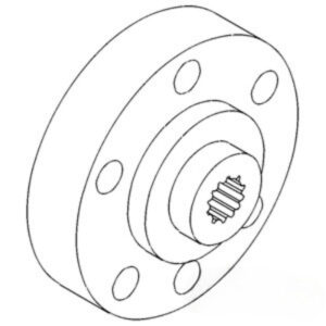 Pto Hub for Ford E1NNN777AB C5NNN777A 8400 TS90 TW10 TW20 TW25 TW5 2000 2100 2110 2150 2300 2310 3000 3055 3100 3110 3120 3150 3190 3300