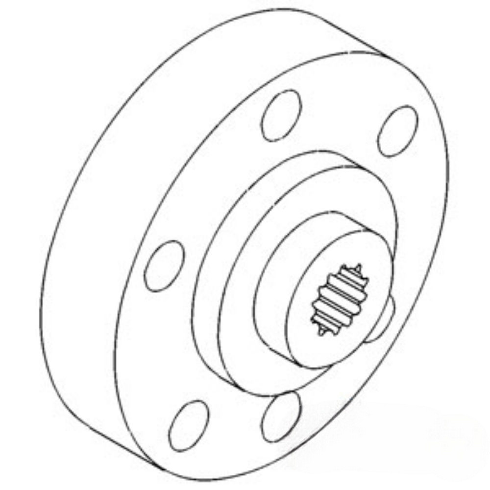Pto Hub for Ford E1NNN777AB C5NNN777A 8400 TS90 TW10 TW20 TW25 TW5 2000 2100 2110 2150 2300 2310 3000 3055 3100 3110 3120 3150 3190 3300