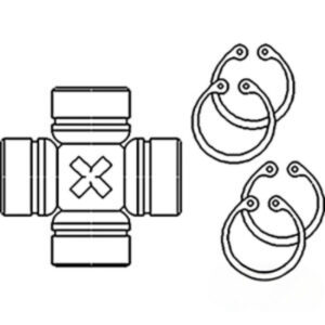 Universal Joint for Ford E3NN4635AA VPJ4410 644 744 844 844S 4610N 644 744 844 844S TW10 TW15 TW20 TW25 TW30 TW35 TW5 4610N 5110 5600 5610