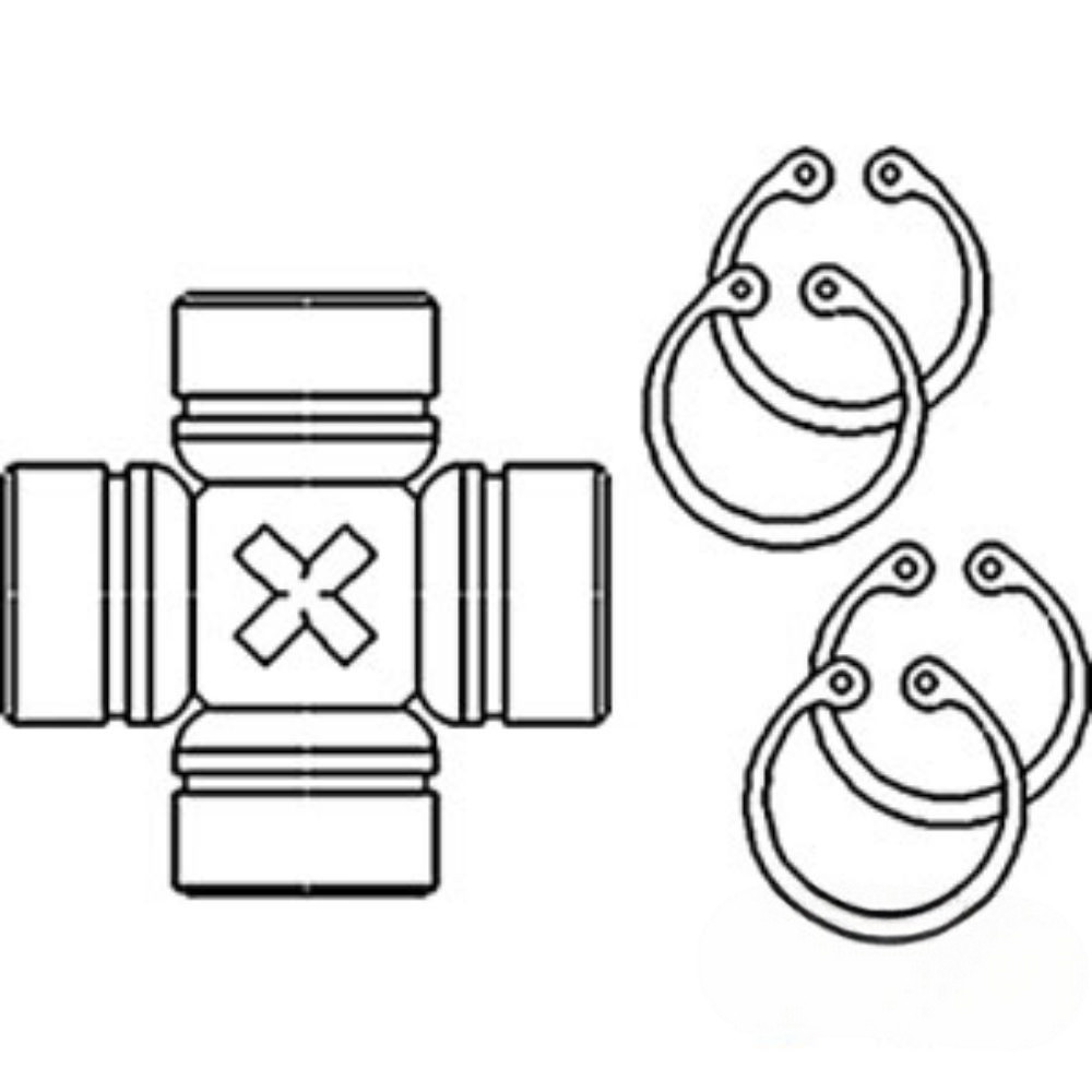Universal Joint for Ford E3NN4635AA VPJ4410 644 744 844 844S 4610N 644 744 844 844S TW10 TW15 TW20 TW25 TW30 TW35 TW5 4610N 5110 5600 5610