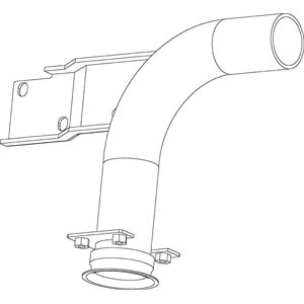 Elbow Exhaust Inlet Pipe for Ford E3NN5246BA11B SW07677 750 7500 755 755A 755B 6610 6610O 6810 7610 7610O 7710