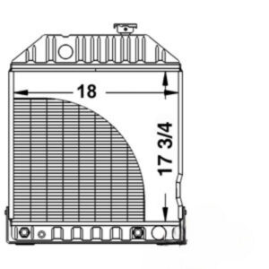 Radiator for Ford E7NN8005BA AME7NN8005BA 5110 5600 5610 5900 6410 6600 6610 6710 6810 7100 7200 7410 7600 7610 7610O 7710 7810 7810O