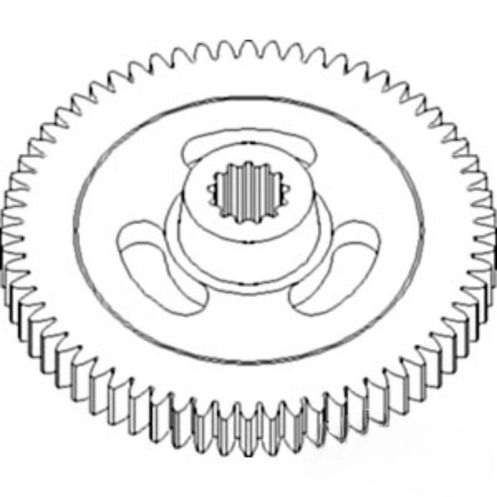 Gear Impeller 64T Spld. for John Deere E84810 E84810 910 915 916 920 925 926 930 935 936