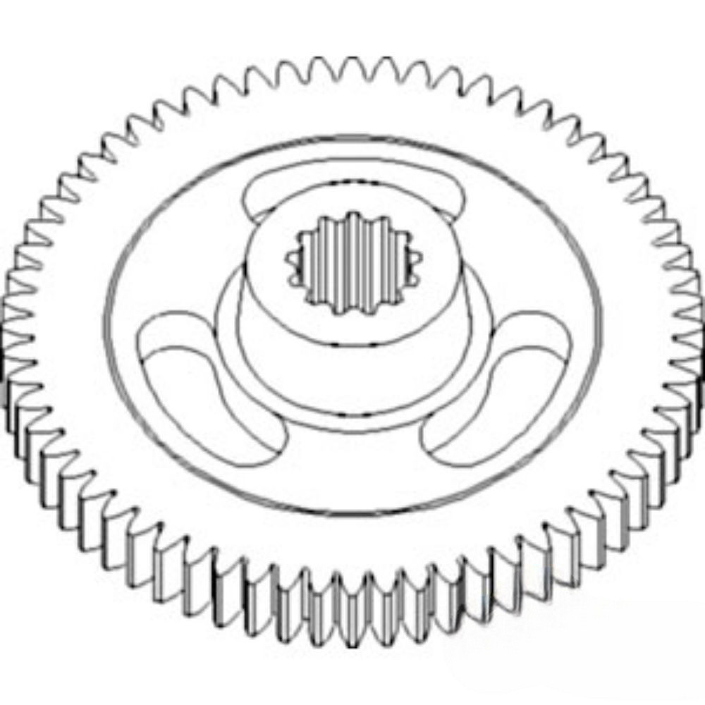 Gear Impeller 54T Spld. for John Deere E84814 E84814 910 915 916 920 925 926 930 935 936