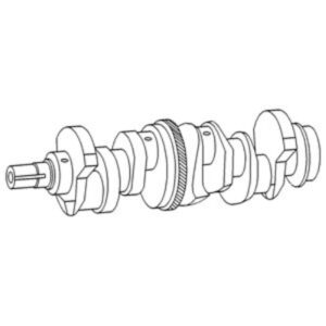 Crankshaft for Ford F0NN6300FB C5NE6303K 3500 3550 4500 5500 (FITS 256 4CYL 4.203 STROKE (.5 2000 2100 2110 2120 2300 3055 4000 4100 4110 4190 4200 4330