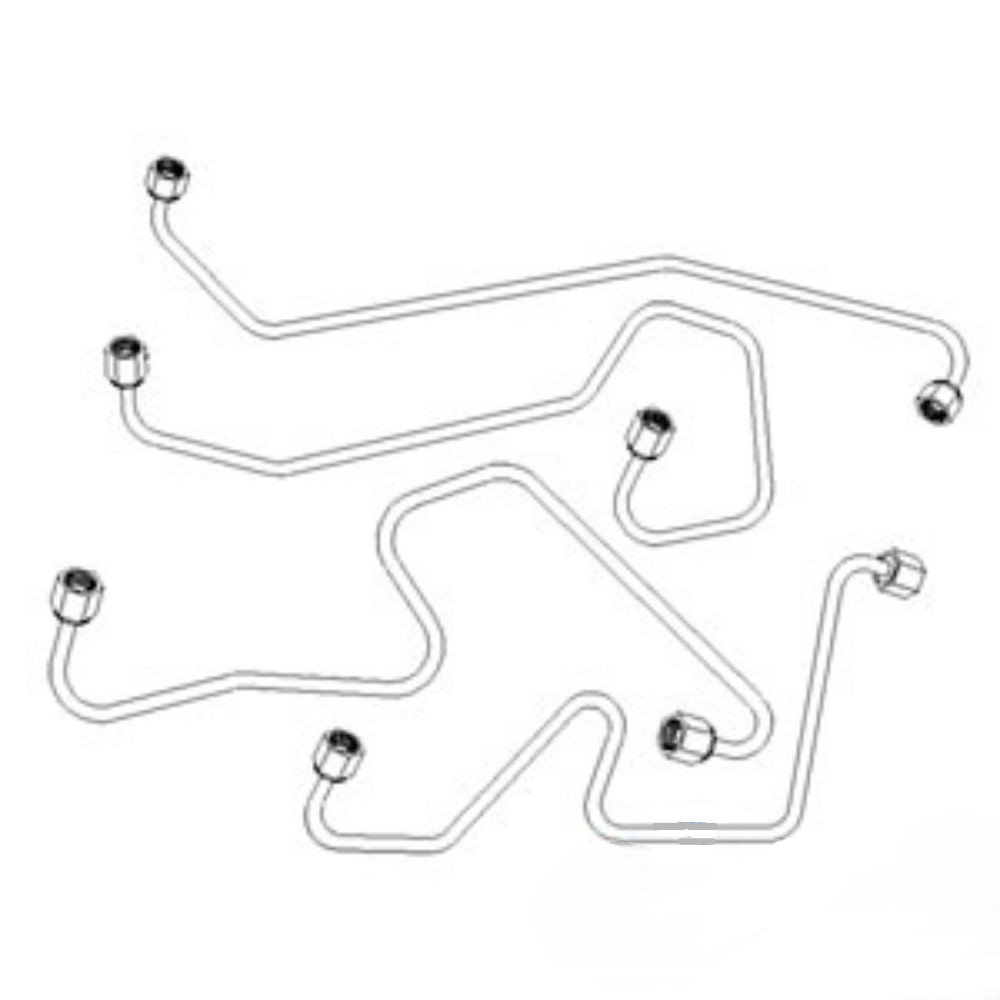 Injection Line Set 4 Cyl for Ford FPL600 FPL600 256 Ford / New Holland TRACTOR: 5000 Ford / New Holland TRACTOR: 5100 Ford / New Holland TRACTOR: 5200