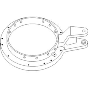 Ring Unloading Auger Elb for John Deere H137227 AMH137227 CTS CTS II 9400 9410 9450 9500 9500SH 9501 9510 9510SH 9550 9550SH 9600 9610 9650 9650CTS