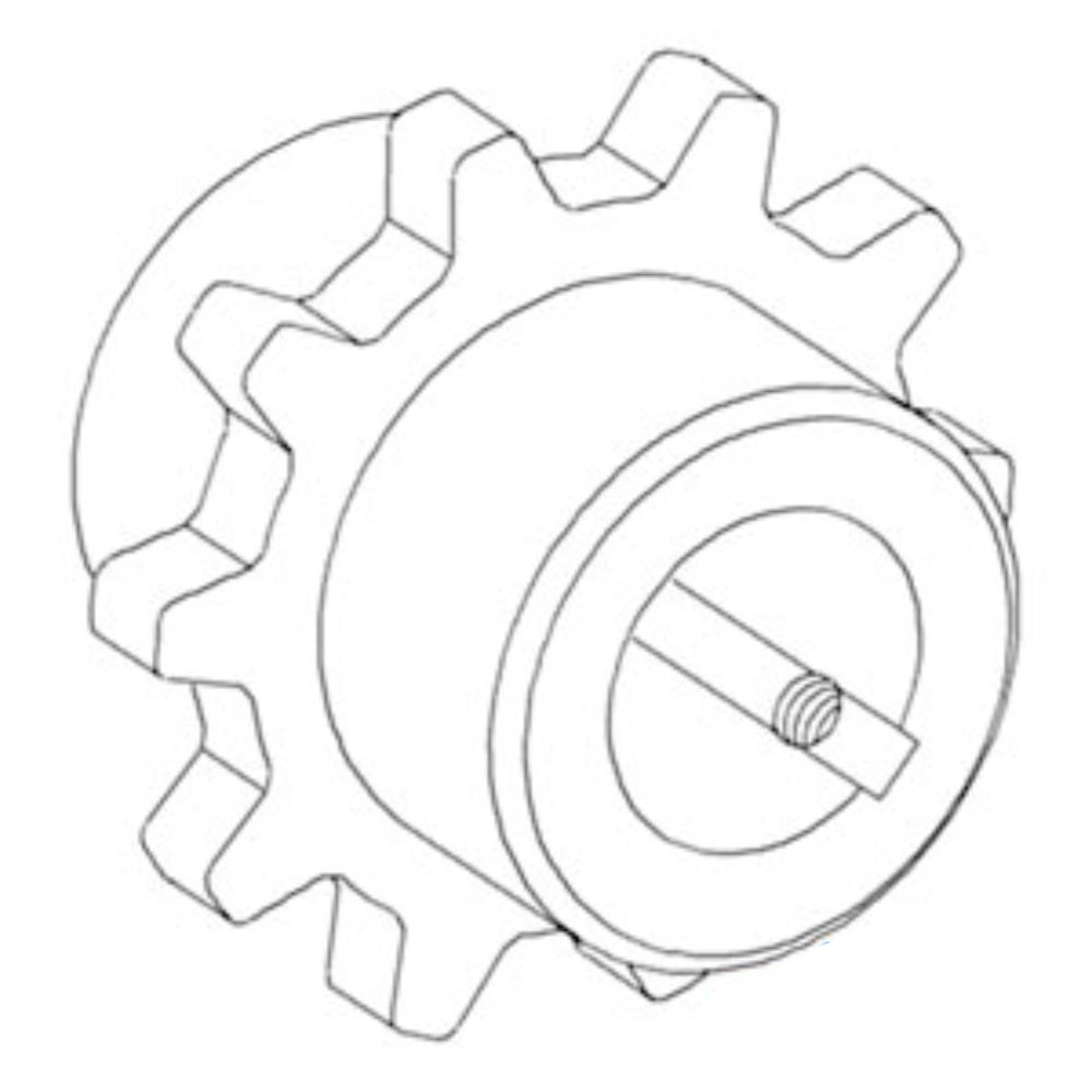 Sprocket Upper Feed Hse for John Deere H159614 FM114 CTS II C670 T550 T560 T660 W540 W550 W650 W660 9410 9450 9510 9510SH 9550 9550SH 9560 9560SH 9610 9640 9640I WT