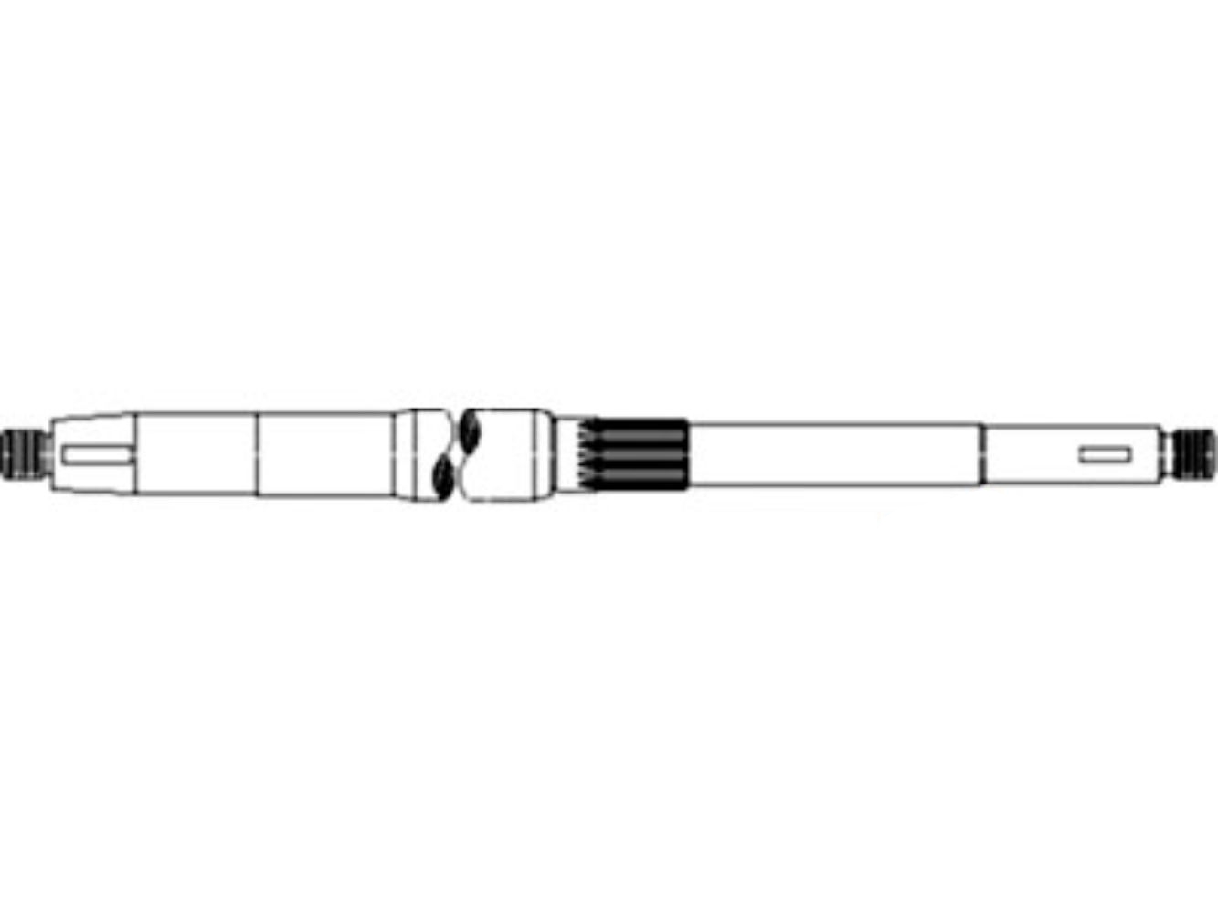 Shaft Primary Jackshaft for John Deere H163279 AMH163279 C670 T550 T560 W540 W550 9450 9550 9550SH 9560 9560SH 9650CTS 9660CTS