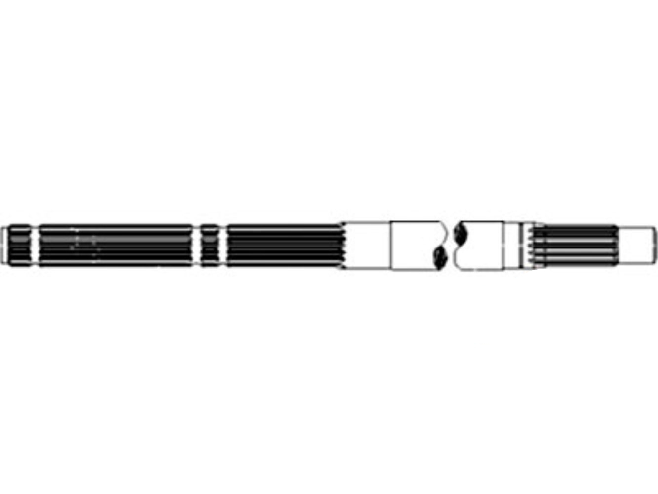 Shaft Feeder House Lower for John Deere H202940 AMH202940 9450 9550 9550SH 9560 9560SH 9560STS 9650CTS 9650STS 9660 9660CTS 9660STS 9670STS 9750STS 9760STS 9770STS 9860S