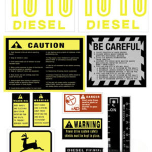 Decal Set Hood for John Deere JD1010 JD1010 1010