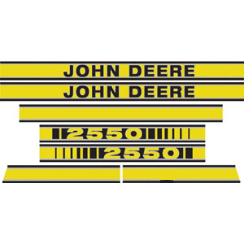 Decal Set Hood for John Deere JD2550 JD2550 2550