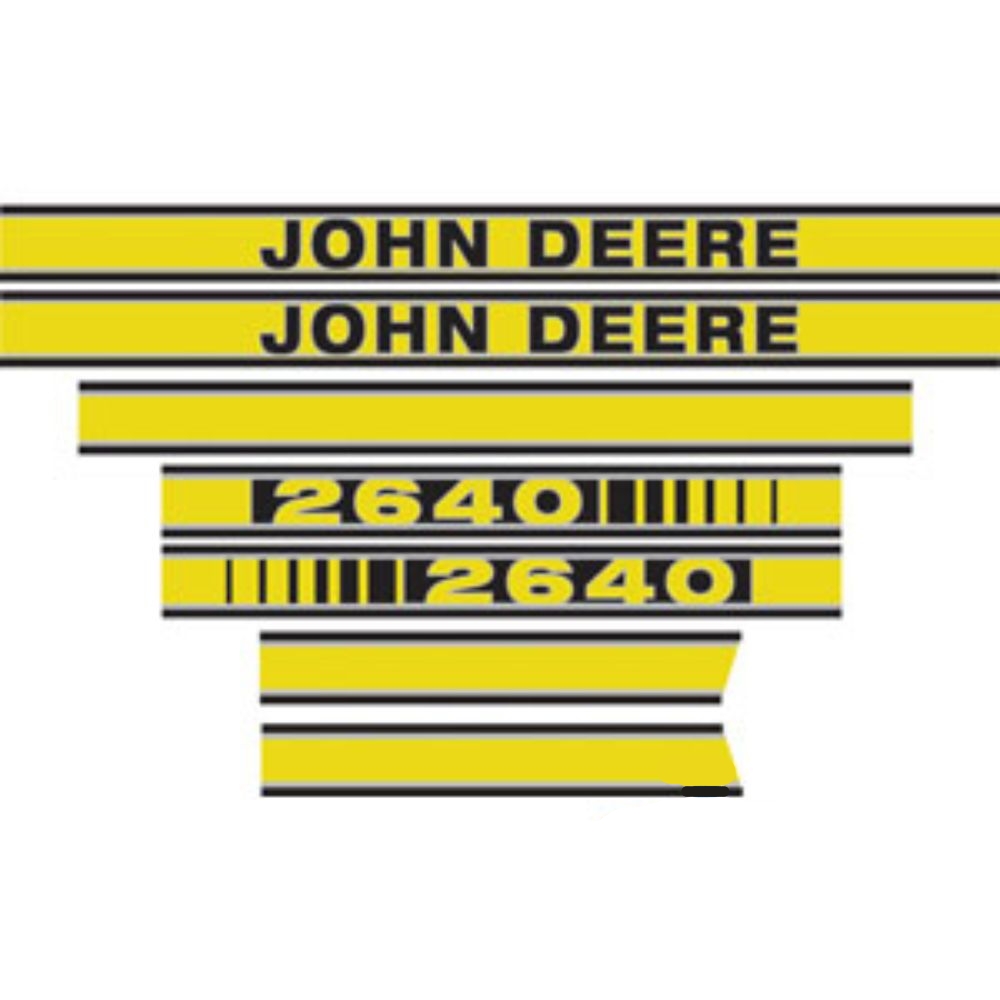 Decal Set Hood for John Deere JD2640 JD2640 2640